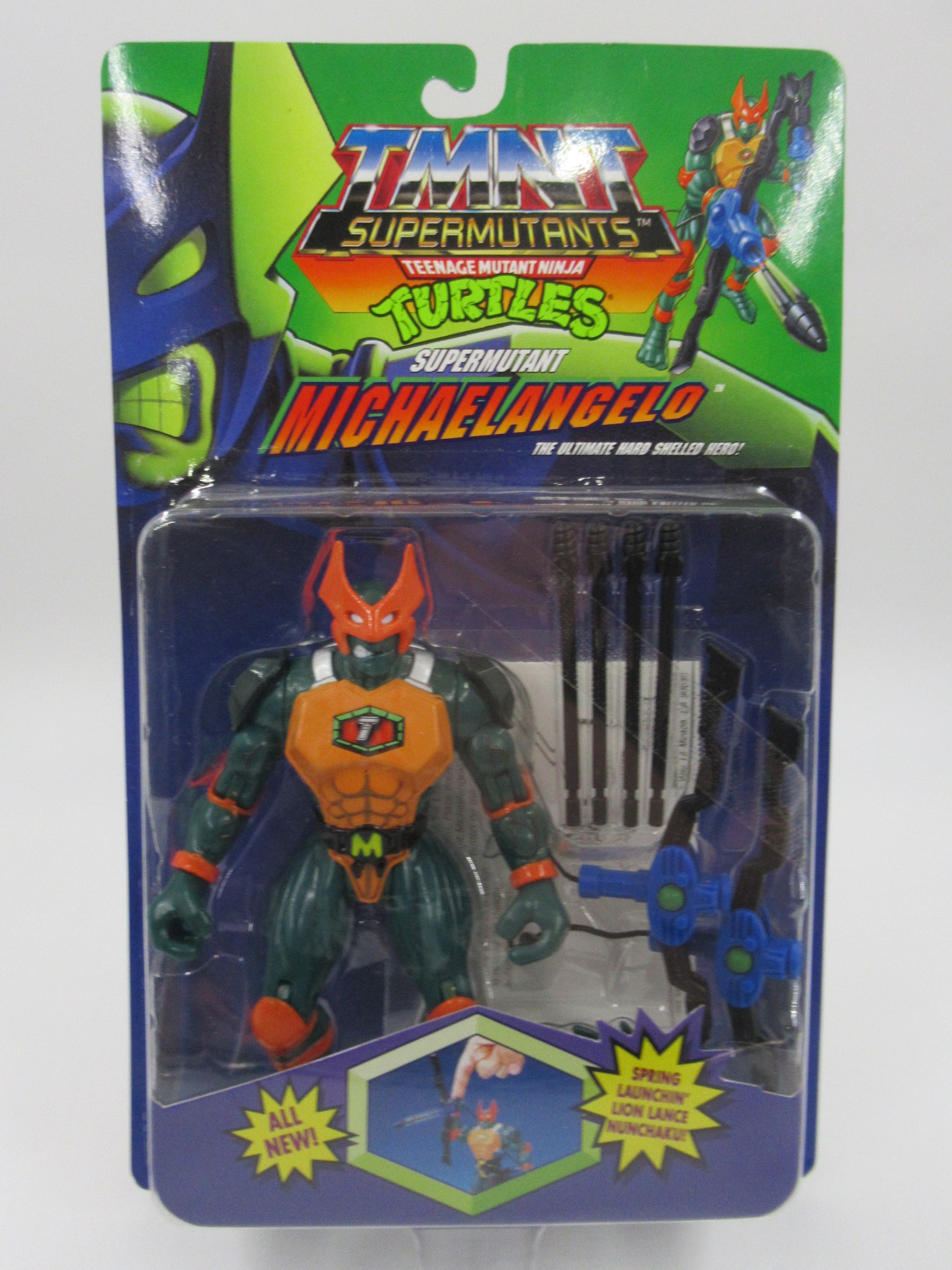 Teenage Mutant Ninja Turtles Supermutants Michaelangelo 6" Figure TMNTs - Playmates (1994)
